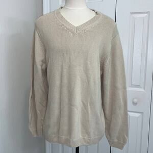 Reel Legends Performance Clothing Beige V-neck Sweater - XXL